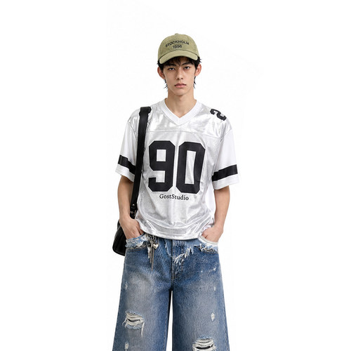 GOST运动拼接撞色球服
