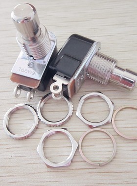 脚踏开关PBS-i24B-4/SPST/效果器脚钉无锁复位2脚R13-85全铜