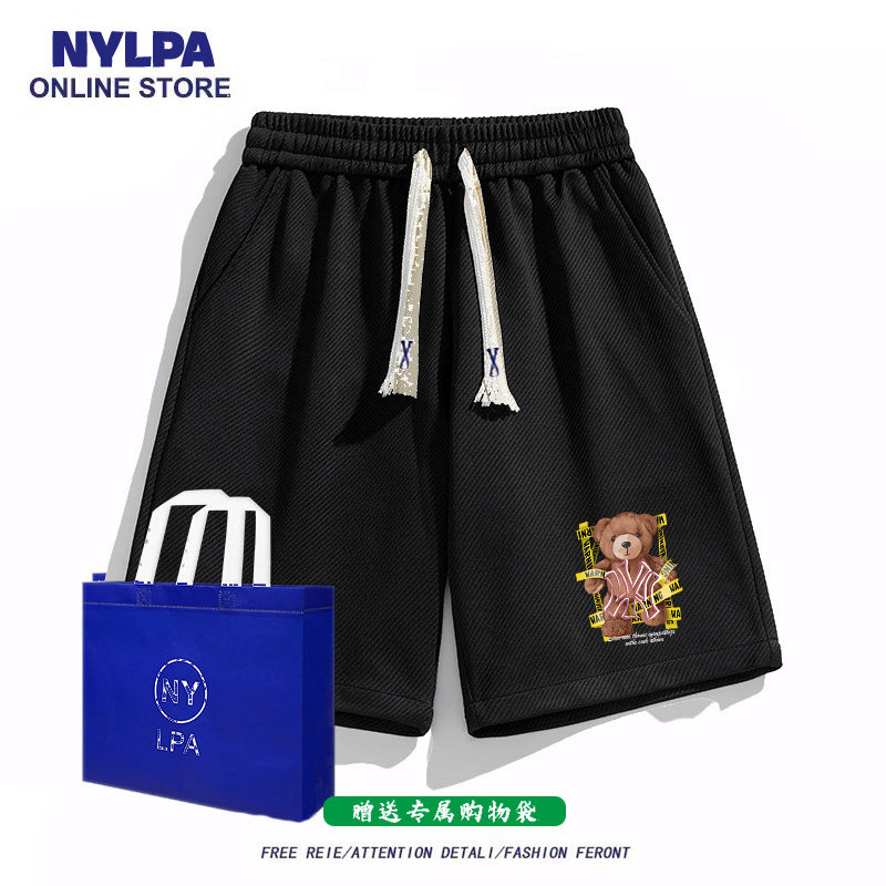 NYLPA夏季运动五分短裤男士奥特莱斯新款美式潮流情侣宽松休闲裤,男装,短裤,淘宝优惠券,粉丝福利购,淘宝优惠卷