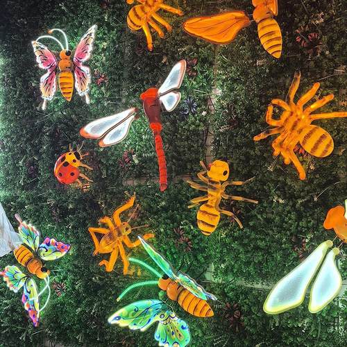 户外蝴蝶灯动态昆虫防水仿真装饰草坪灯亮化工程广场园林景观树灯