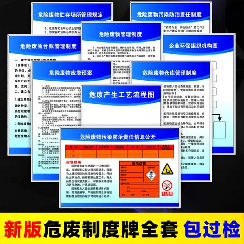 新款危险废物管理制度标识牌