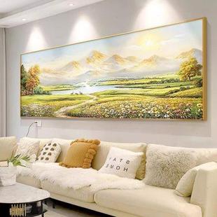 满钻钻石画金山聚宝盆十字绣大尺寸山水风景客厅水钻贴画 2024新款