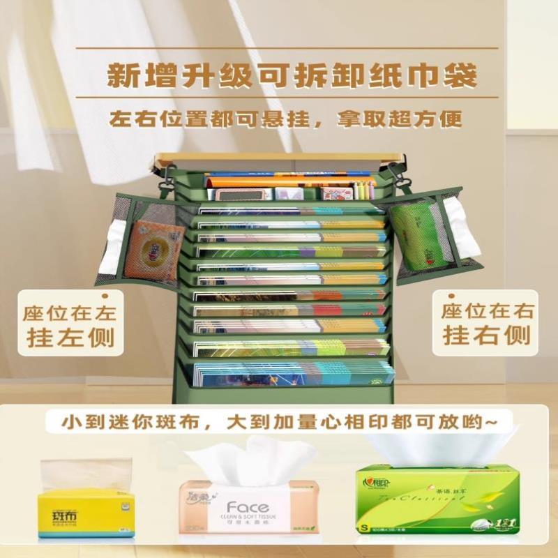 大容量挂书袋书袋课桌收纳学生挂袋高中生初中书桌旁桌面桌侧面侧