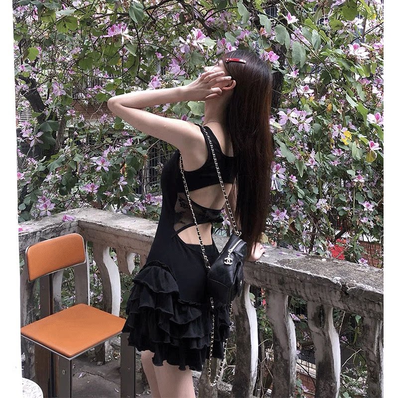 红人馆吊带连衣裙女夏季2