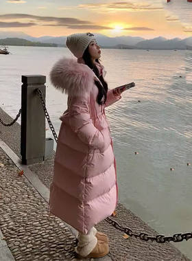 浪漫雪国可拆卸毛领连帽