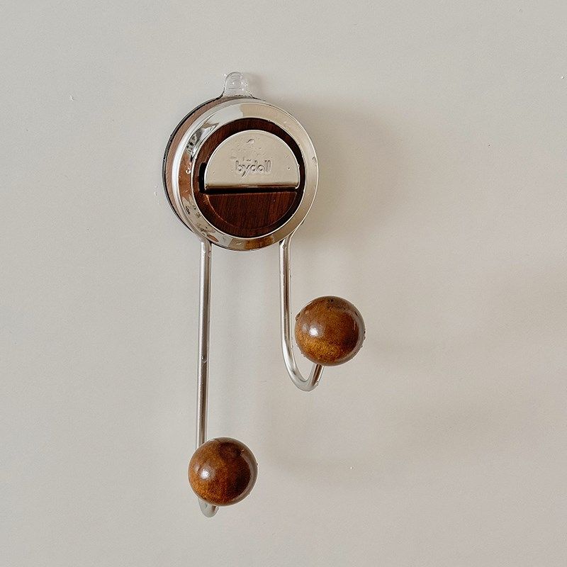 双头吸盘挂钩免打孔玄关挂衣钩厨房浴室卫生间门后粘钩毛巾架