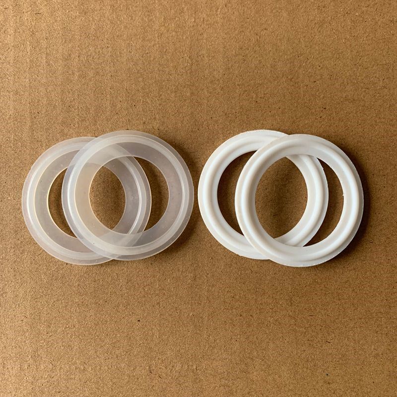 快装垫片硅胶四氟卫生级卡箍垫片四氟垫片PTFE密封圈高温卡盘垫圈