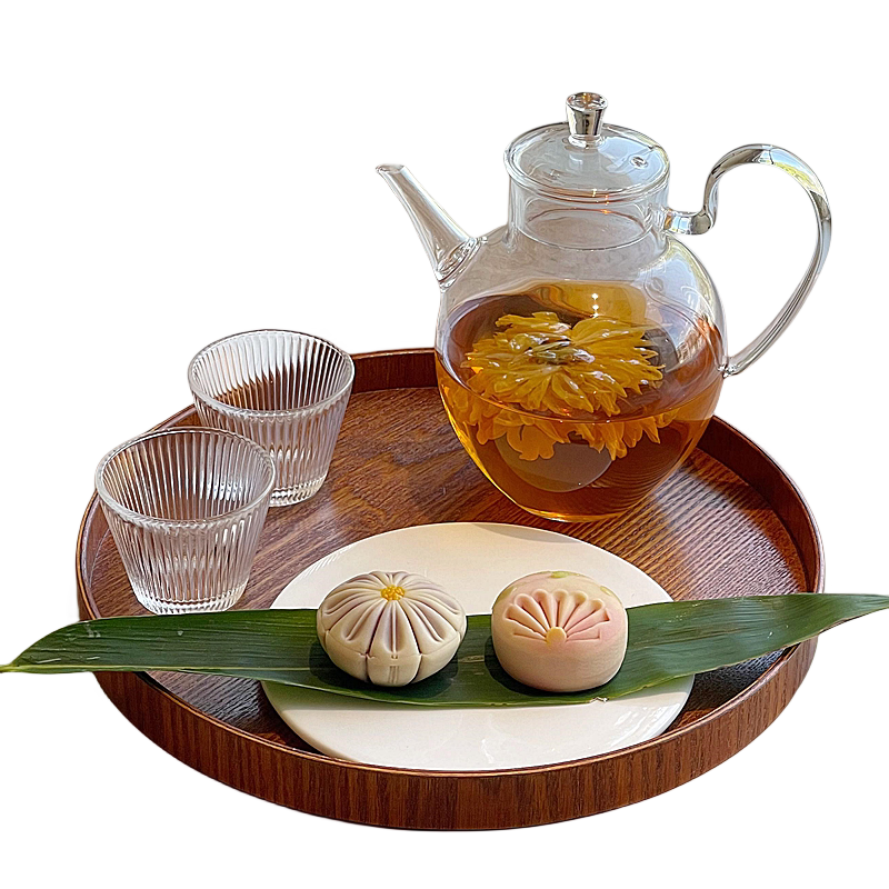 日式ins风透明玻璃茶具套装