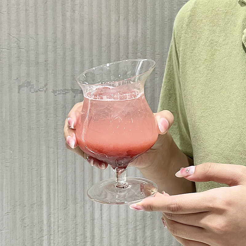 法式斜口玻璃杯红酒杯