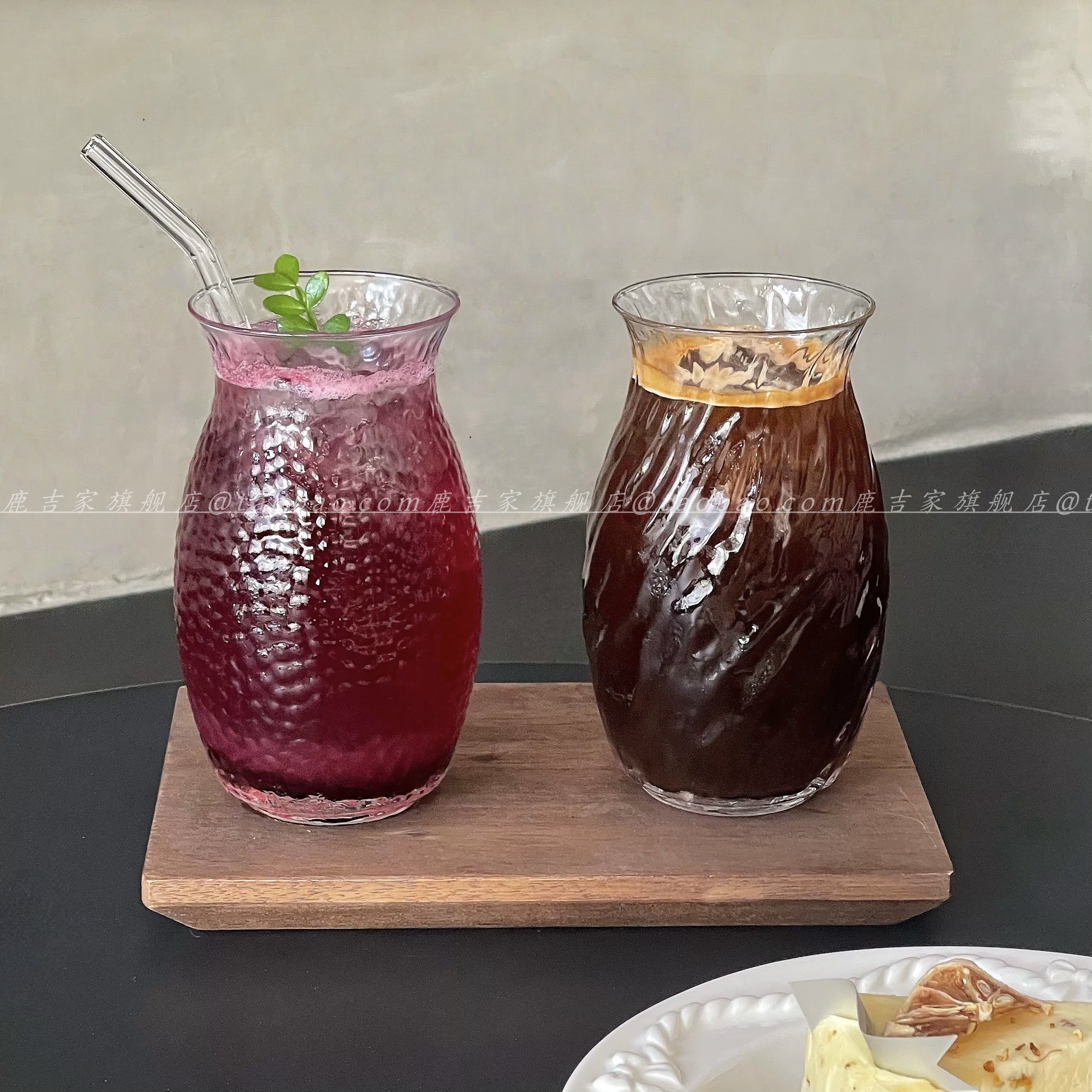 简约ins风大容量反口玻璃杯