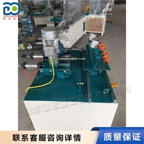 扫把杆打孔开牙一体机 拖把钻孔攻丝机 台式板材扫帚打孔螺纹机