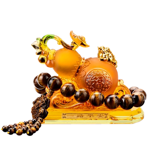 车载葫芦香水摆件车内饰品汽车中控台高档车上摆件女车用福禄双全