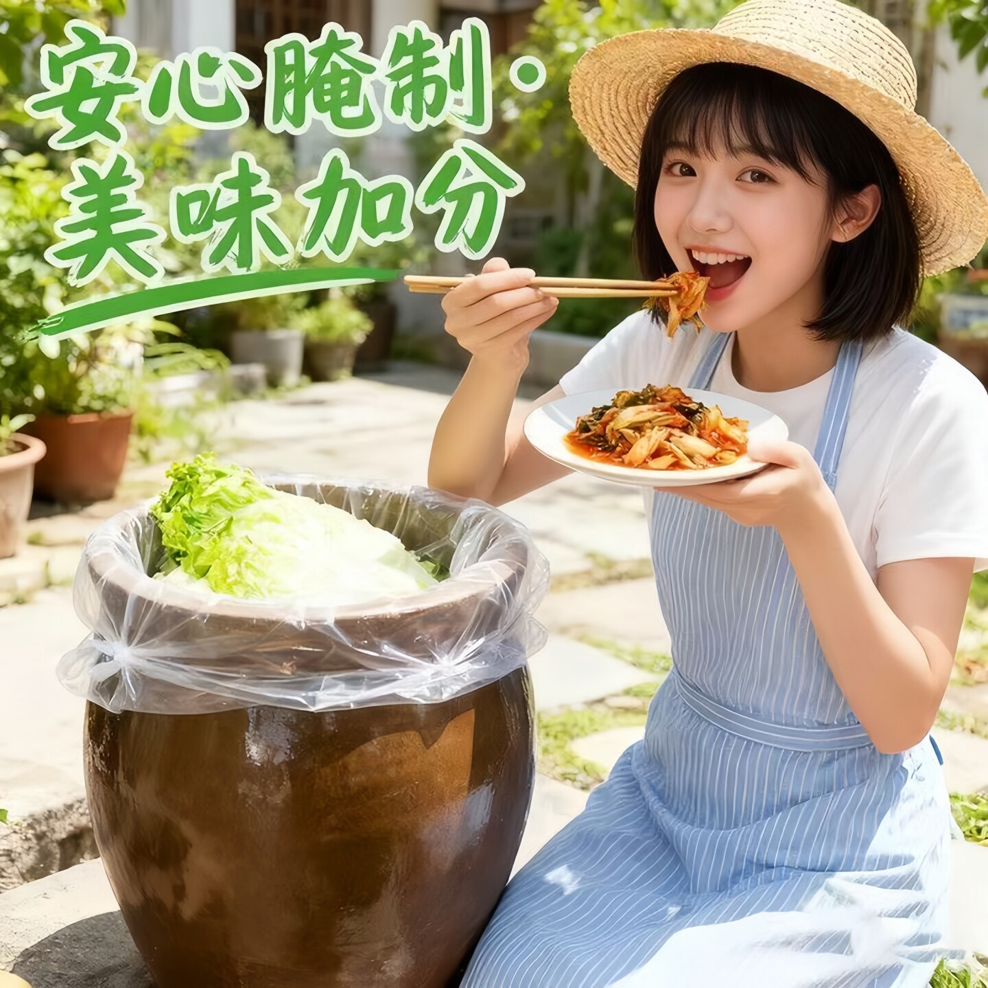 健康食品级腌制袋子透明装加厚咸菜泡菜防潮袋酸菜布酸菜缸家用腌