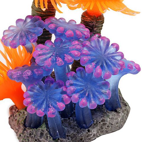 广州鱼缸造景装饰软体珊瑚 塑胶仿真树脂海胆 海洋生物 MI403C紫