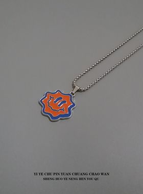 个性简约一页出品百搭笑脸项链