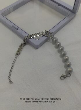 一页出品！反光珠男女款手链ins冷淡风简约气质手腕装饰个性设计
