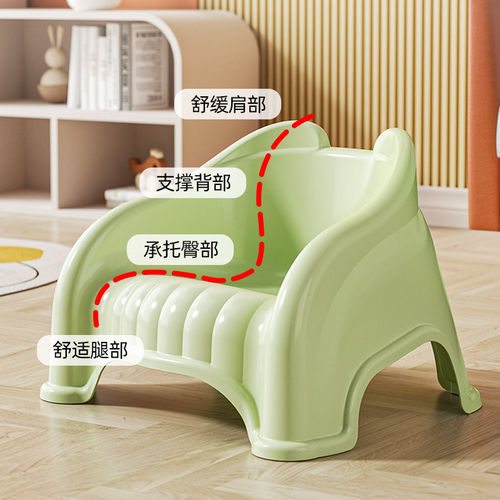 儿童塑料小凳子靠背椅加