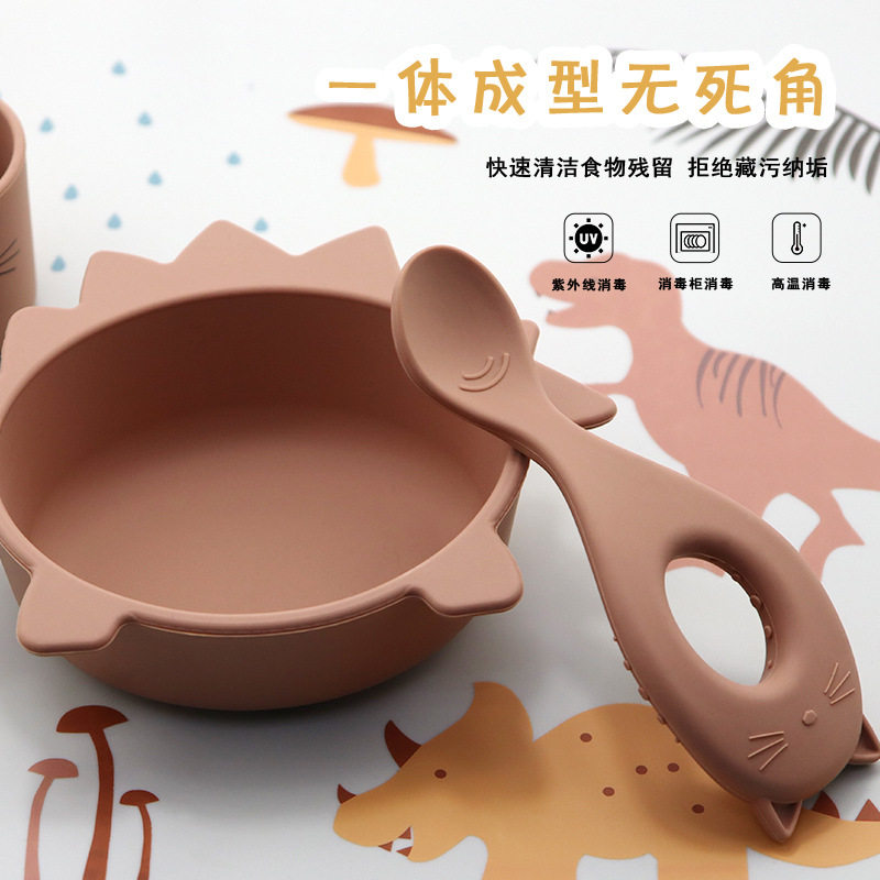 创意儿童硅胶碗婴幼儿喂