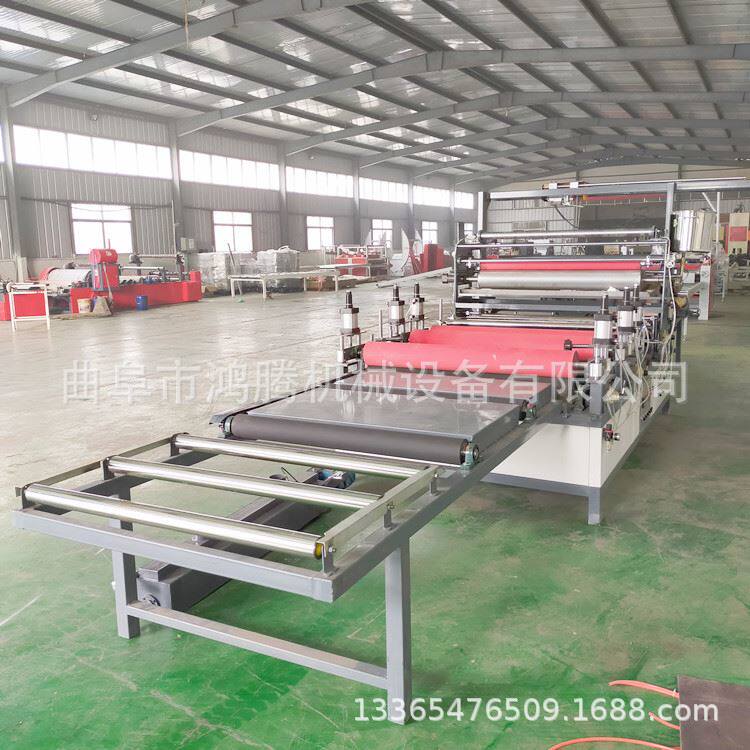 木工机械热熔胶竹木纤维板包覆机带凹凸槽集成装饰板覆膜机价格低