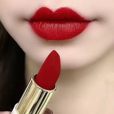 2025年新款华丽中国红口红不易掉色防水不易沾杯素颜显白哑光滋润