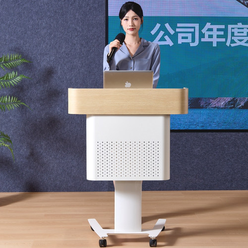 移动升降演讲台学校会议发言专用