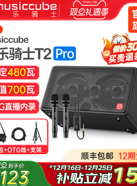 音乐骑士旗舰店T2pro户外乐器音响直播k歌路演电吹管萨克斯音箱