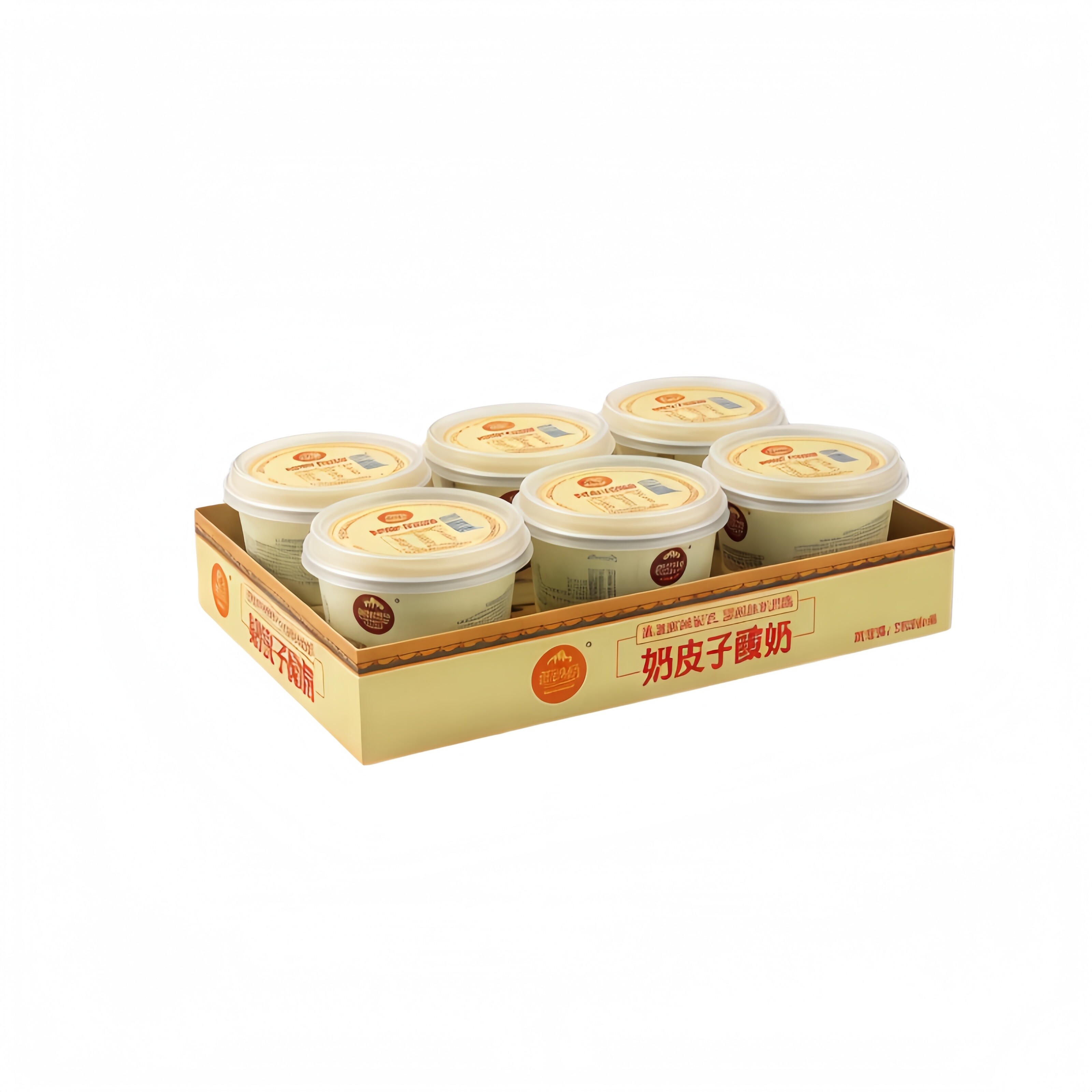 酪奶奶奶皮子风味酸奶130g*6杯老北京益生发酵口感丝滑浓稠新鲜