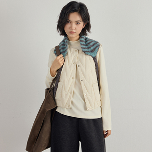 休闲风设计感简约百搭日常精致通勤 新款 右设 25SS马甲2025冬季