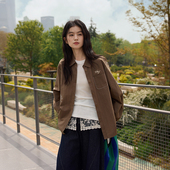 25SS长袖 衬衫 女小格纹拼色新款 右设 休闲秋季 衬衣7246K