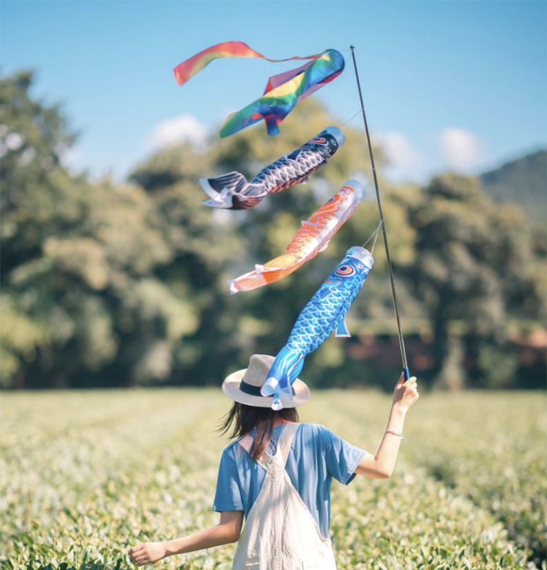 导游旗料理店彩旗鲤鱼旗儿童旗
