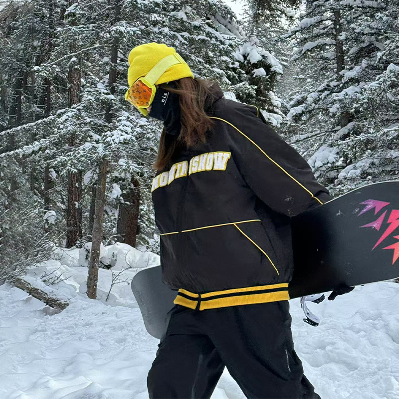 nis雪现专业滑雪服女套装防风防寒美式夹克上衣3l户外雪裤背带