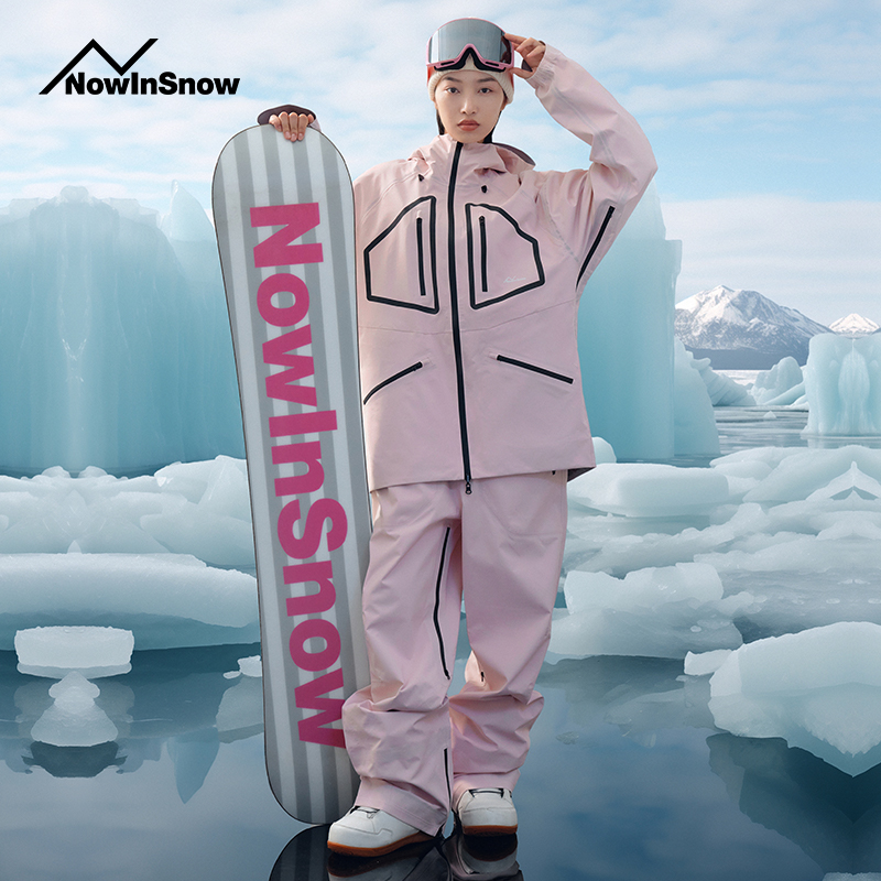 nis专业单板滑雪服女套装