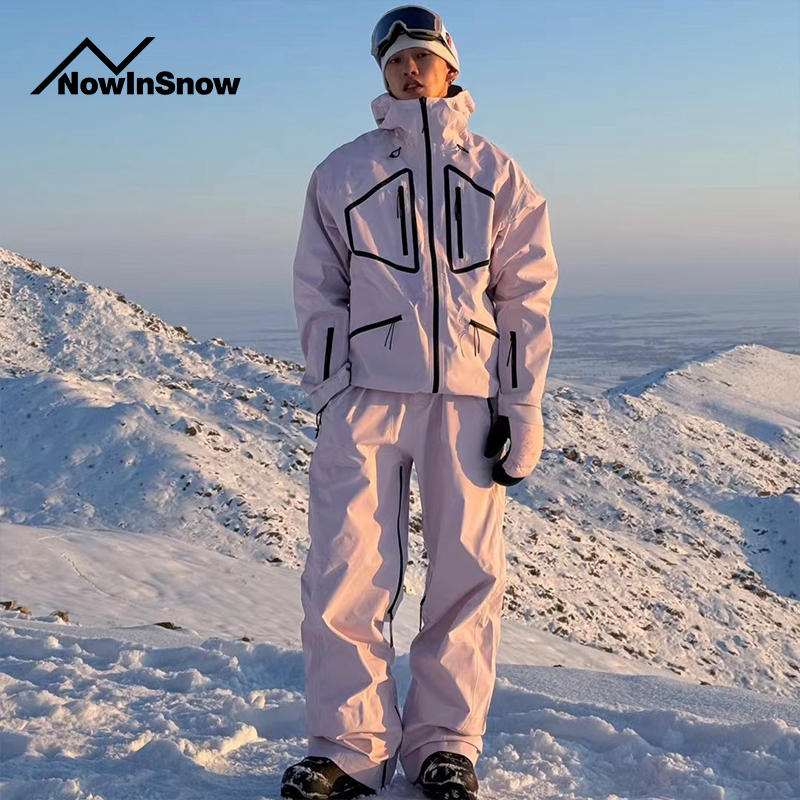 nis单板滑雪服女防风套装