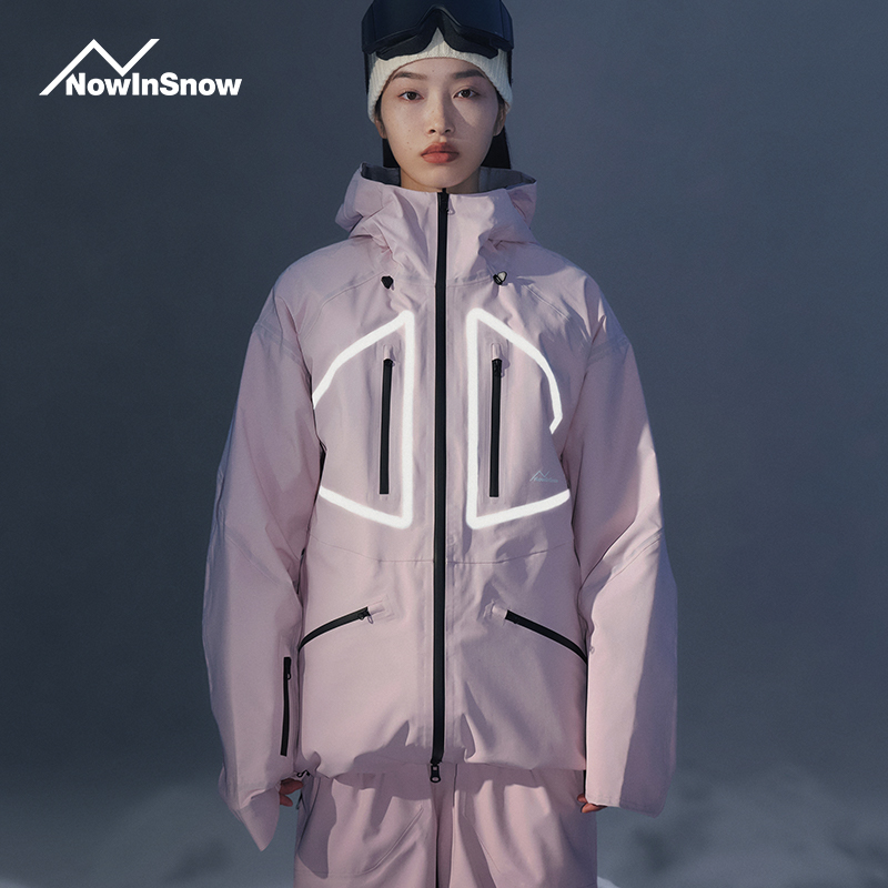 nis专业单板滑雪服女套装