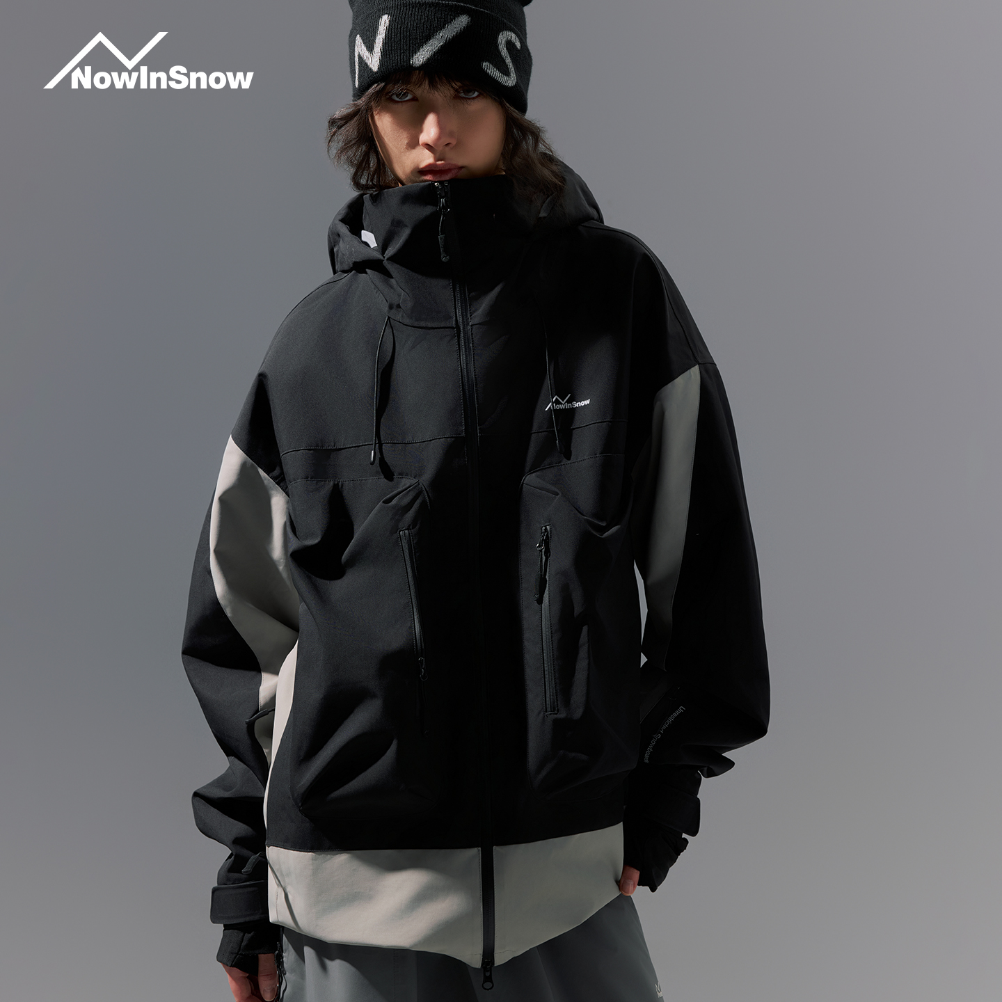 nowinsnow滑雪服女单板黑色