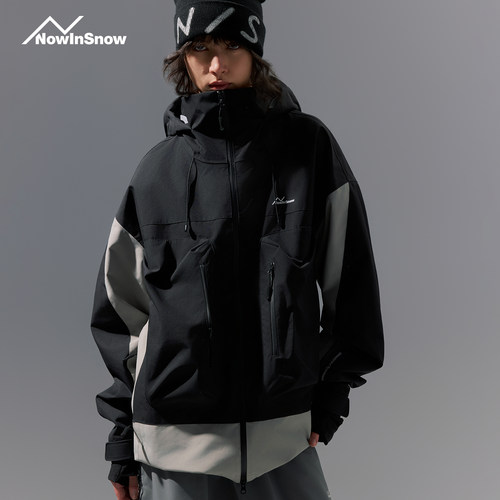 nowinsnow滑雪服女单板黑色