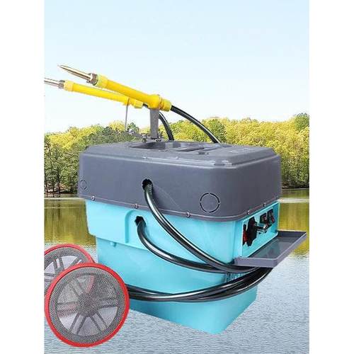 多功能鱼塘打药机撒药机水产养殖龙虾蟹塘船用全自动摇摆式消毒机