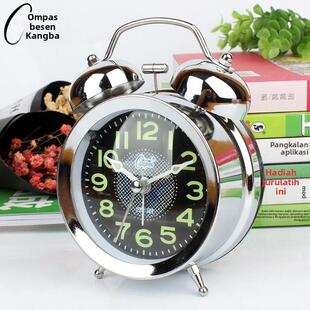 起床困难户闹钟创意学生床头钟表静音可爱儿童钟简约个性懒人座钟