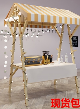 集市摊位展示架市集夜市摆摊架子花车促销展示台地摊车移动可折叠