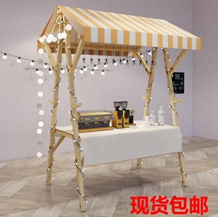 集市摊位展示架市集夜市摆摊架子花车促销展示台地摊车移动可折叠