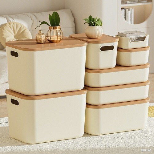 桌面收纳盒零食玩具杂物收纳筐