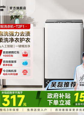 松下官方10KG波轮洗衣机全自动家用大容量洗脱一体节能K3F1/T2F1