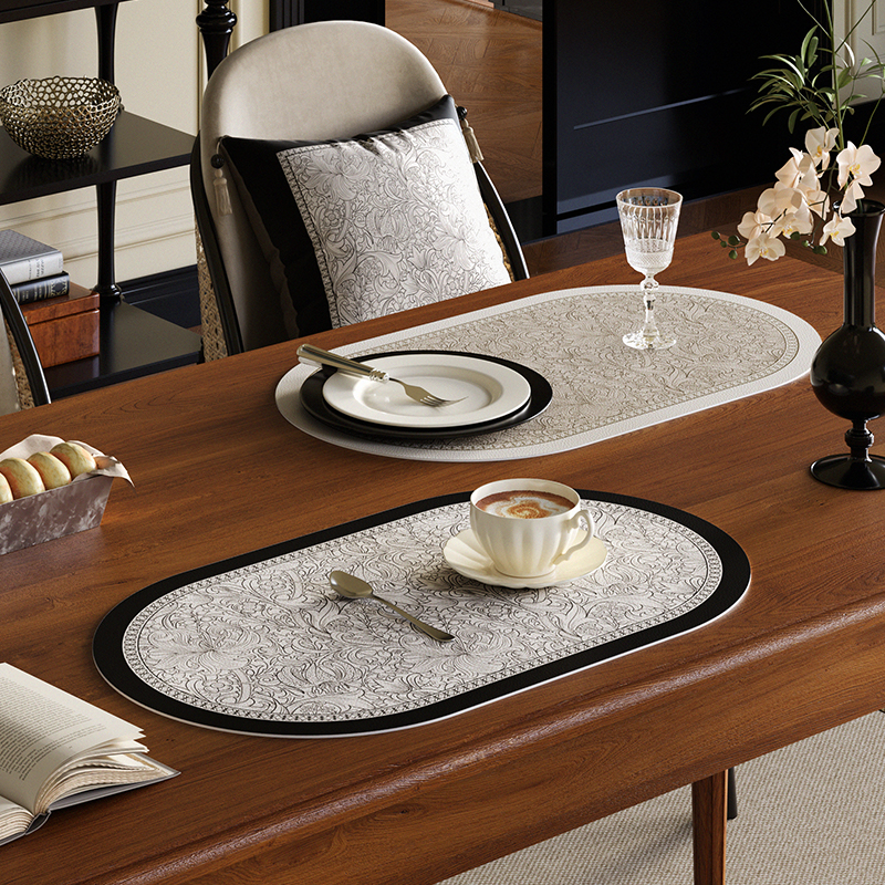 法式复古皮革西餐垫防水防油