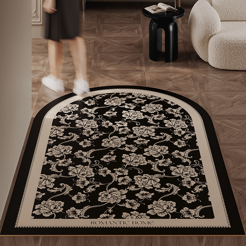 利娅法式皮革入户地垫进门脚垫玄关门口地毯子防滑可擦洗2025新款,居家布艺,入户地垫,淘宝优惠券,粉丝福利购,淘宝优惠卷