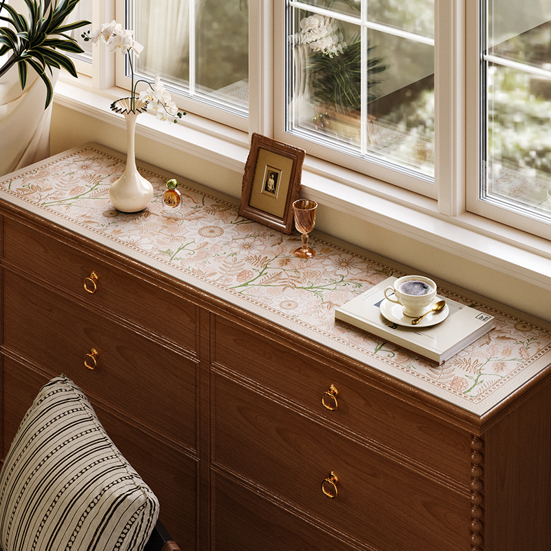 法式复古边柜垫电视柜垫