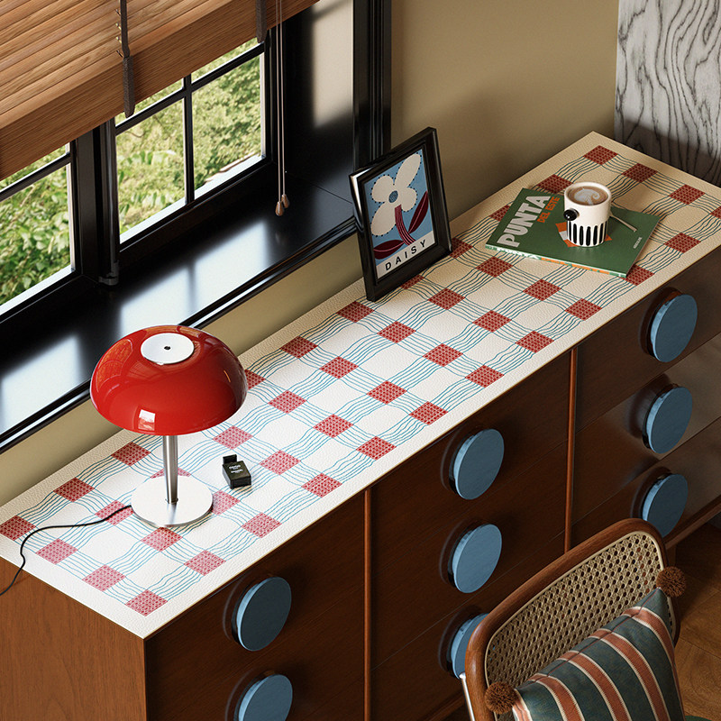 浮构曲包豪斯皮革餐边柜垫防油防水电视柜酒柜桌面保护垫防尘桌布,居家布艺,桌布,淘宝优惠券,粉丝福利购,淘宝优惠卷