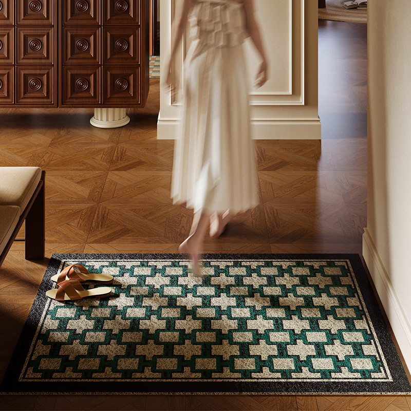 伴居年华老钱风丝圈进门地垫