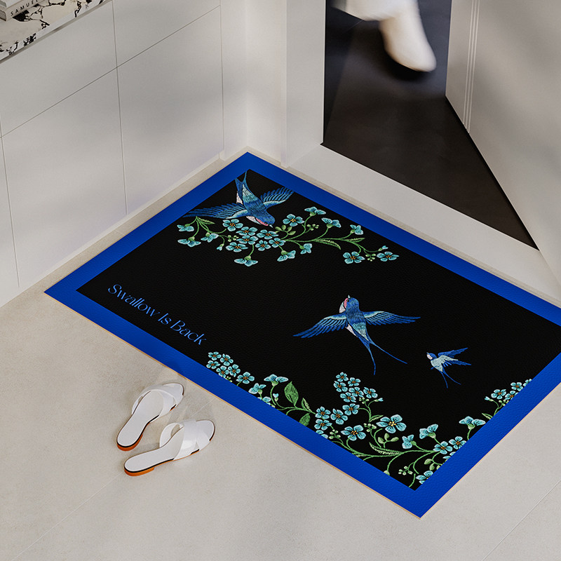 燕归来乔迁春款高级感入户进门垫玄关防滑地毯皮革地垫防水免洗垫,居家布艺,入户地垫,淘宝优惠券,粉丝福利购,淘宝优惠卷