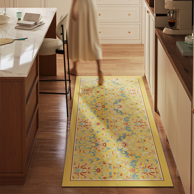 玉黛春新中式厨房家用地垫吸水脚垫硅藻泥速干软垫防滑地毯垫定制,居家布艺,厨房地垫,淘宝优惠券,粉丝福利购,淘宝优惠卷