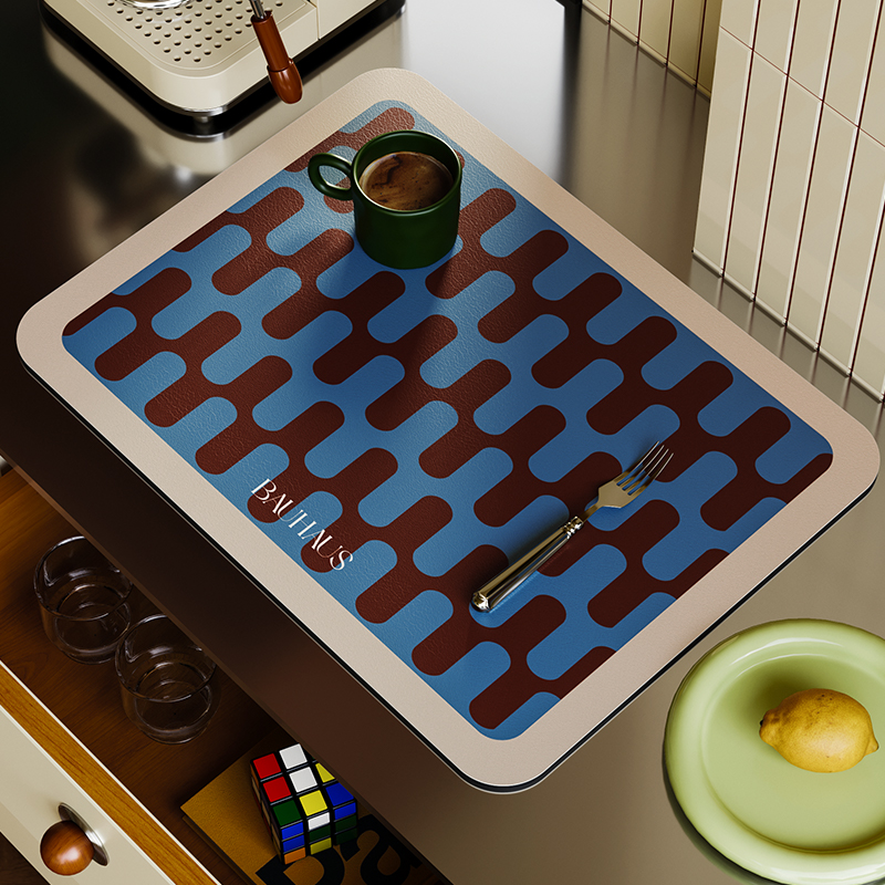 中古风沥水垫隔热垫厨房台面